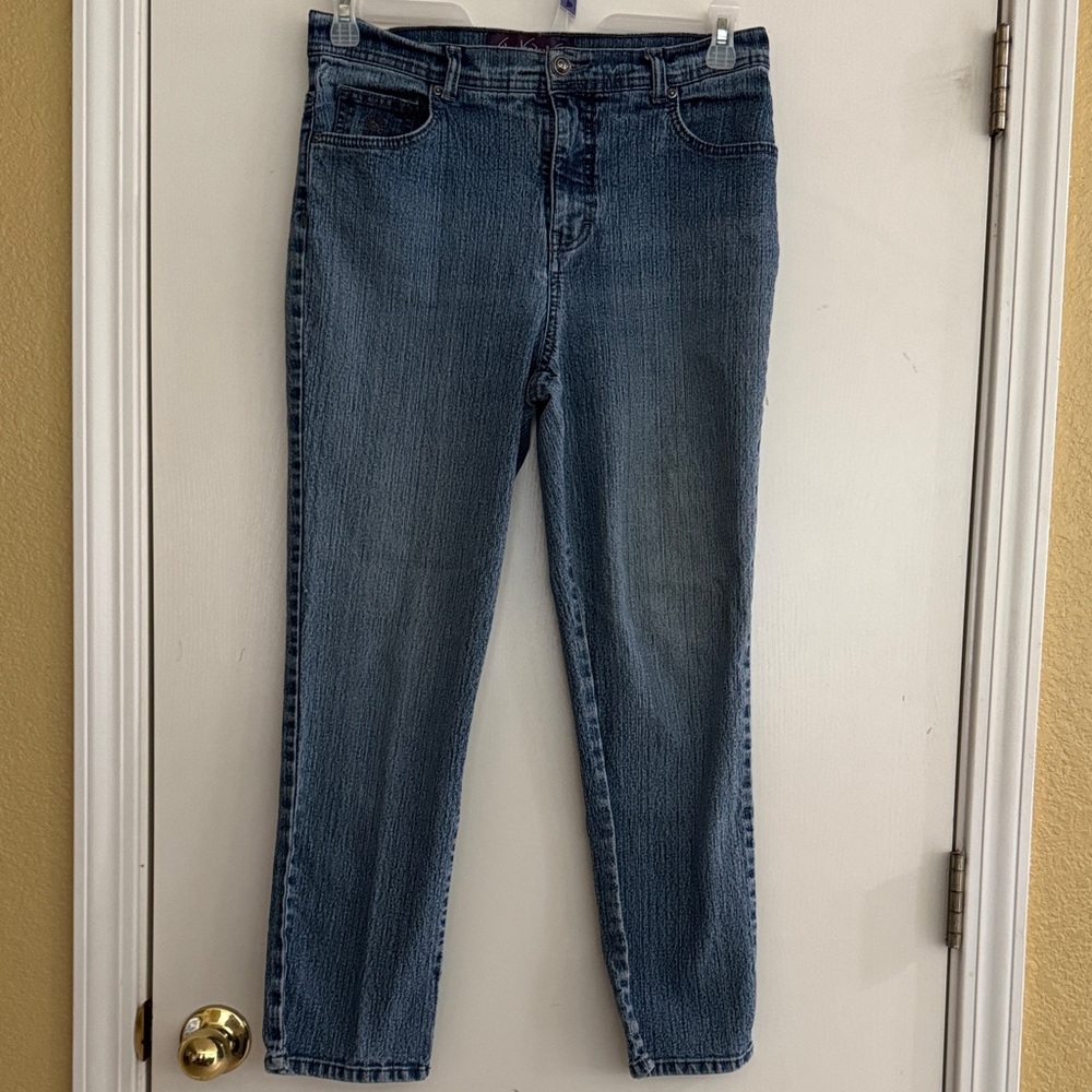 Gloria Vanderbilt Straight Leg Jeans - Light Blue Size 12 Petite